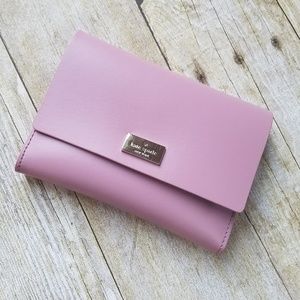 Kate Spade Arbour Hill Pink And Burgundy Wallet